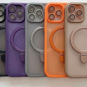 Estuche Matte con Soporte Magsafe y Lentes Metálicos dicionales
