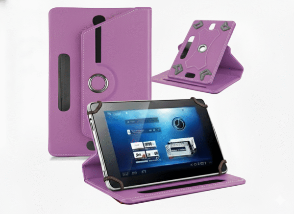estuche-de-tablet-giratorio-lila Estuche Agenda Giratoria para Tablet