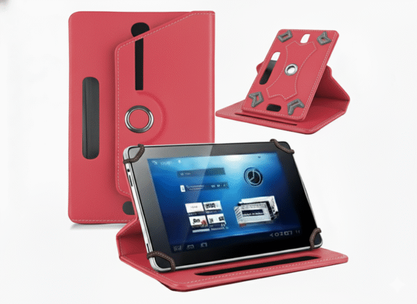 estuche-de-tablet-giratorio-rojo Estuche Agenda Giratoria para Tablet