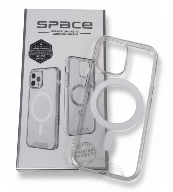 Estuche Transparente Reforzado Space con Magsafe
